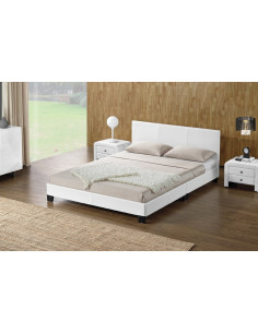 1 Lit Basic 140x190cm Blanc