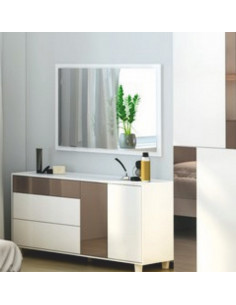 coiffeuse miroir- blanc