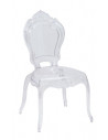 1  Lot de 4 chaises royales Crown Transparent 