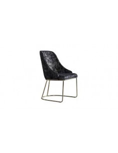 Lot de 4 Chaises tissu bleu...