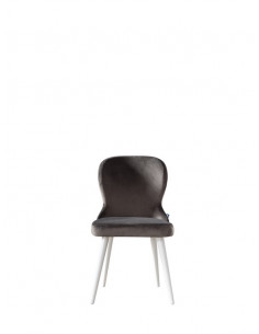 1 chaise DECO gris velour