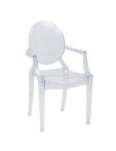 1 Lot de 4 chaises Transparente Selena Luxury Design 