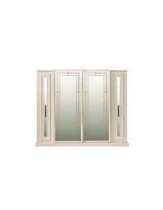 Armoire 4 portes beige avec...