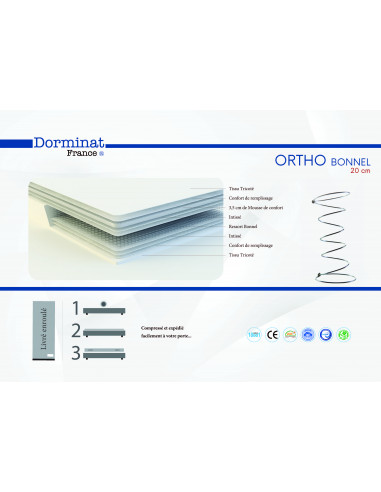 Matelas ortho bonnel 20cm - Soutien...