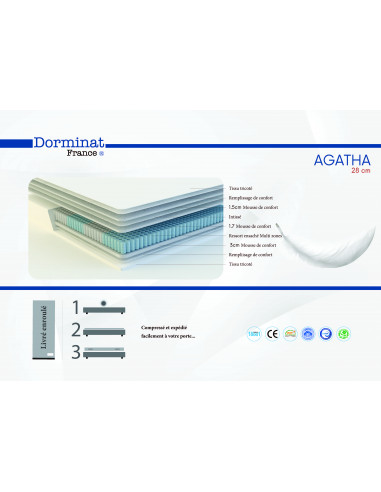 Matelas Agatha ressorts ensachés...