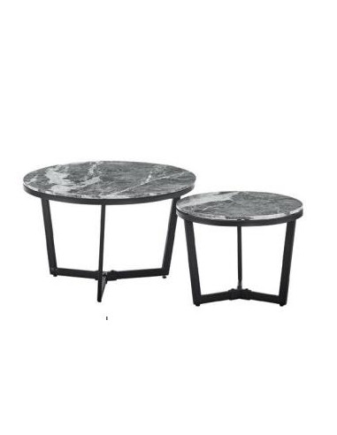 Lot de 2 Table basse cygogne en...