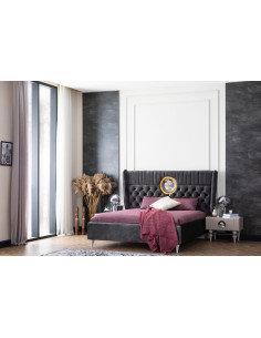 Lit coffre - modèle Emirgan Lit Coffre Emirgan en Velours - Design ...