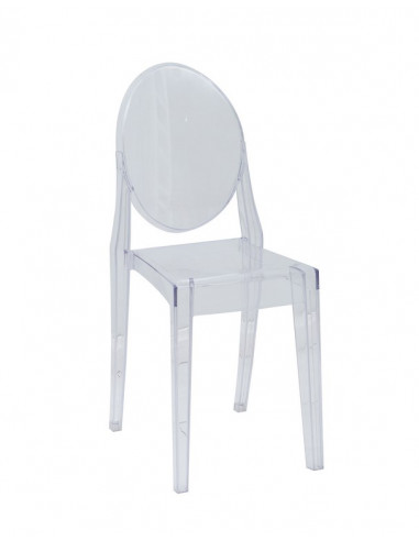 1 Lot de 4 chaises Transparente Selena Luxury Design copie