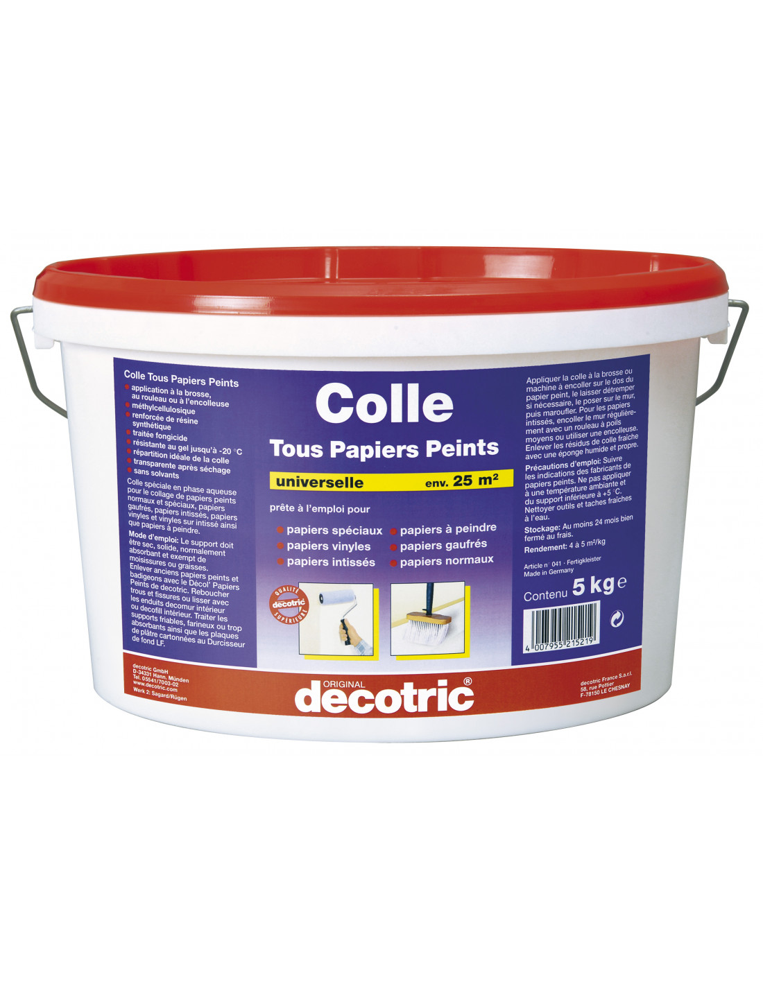 Colle Tous Papiers Peints 5kg Domaine d'utilisation: L'Artis COLLE