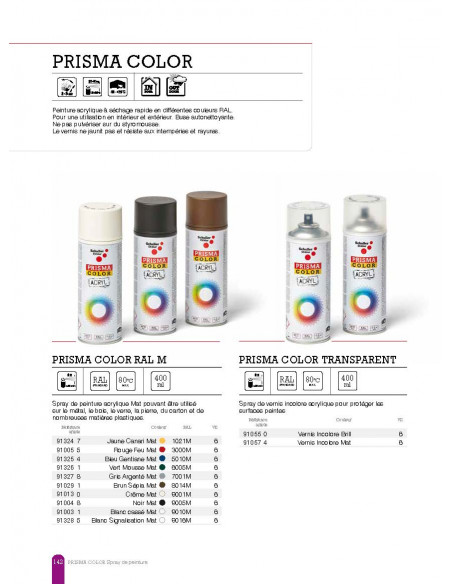 1 Aerosol Peinture Color Mat