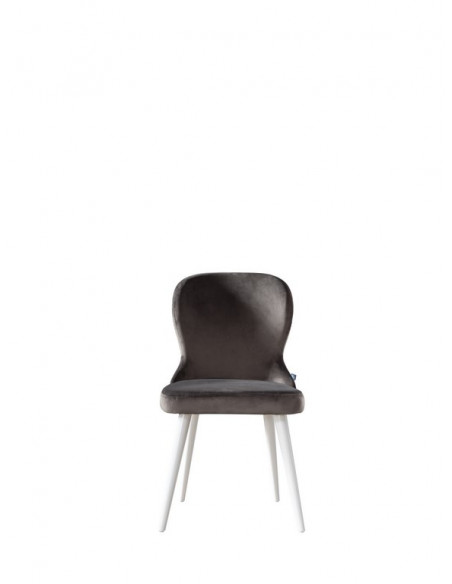 1 chaise DECO gris velour