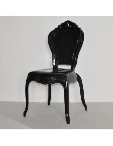 Chaises royales Crown Noir