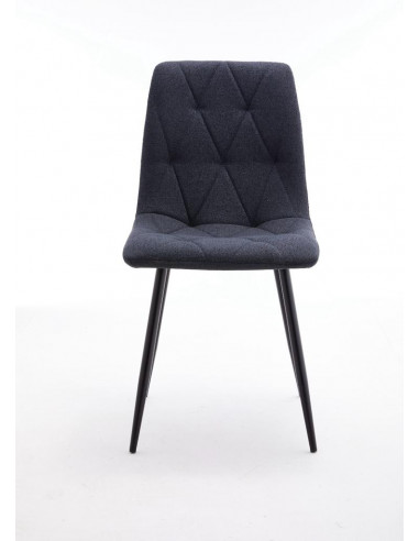 Chaise en tissu capitonné Laura