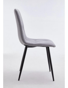 Chaise en tissu capitonné Laura mariera avec tout style de décorati...