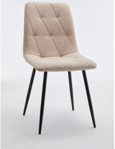 Chaise en tissu capitonné Laura mariera avec tout style de décorati...