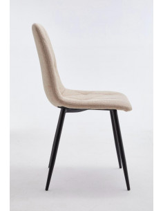 Chaise en tissu capitonné Laura mariera avec tout style de décorati...