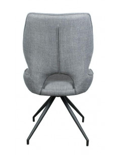 Lot de 2 chaises en tissu Gris clair design modèle ASIE  écouvrez l...
