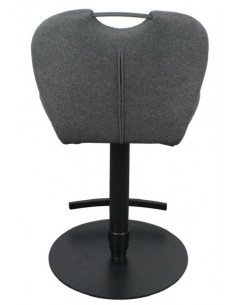 Lot de 2 chaises hautes en tissu gris foncé modèle ZINZIN  Découvre...
