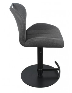 Lot de 2 chaises hautes en tissu gris foncé modèle ZINZIN  Découvre...