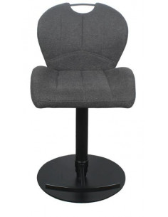 Lot de 2 chaises hautes en tissu gris foncé modèle ZINZIN  Découvre...