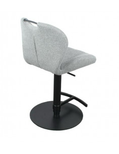 Lot de 2 chaises hautes en tissu gris clair modèle ZINZIN  Découvre...