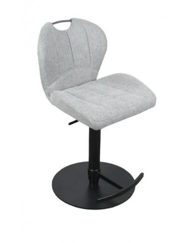 Lot de 2 chaises hautes en tissu gris...