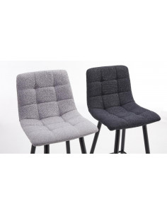 Lot de 4 chaises hautes en tissu modèle MILKA  Découvrez notre chai...