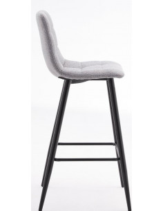 Lot de 4 chaises hautes en tissu modèle MILKA  Découvrez notre chai...