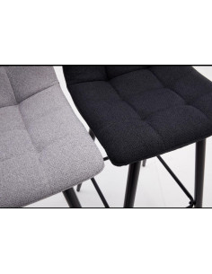 Lot de 4 chaises hautes en tissu modèle MILKA  Découvrez notre chai...