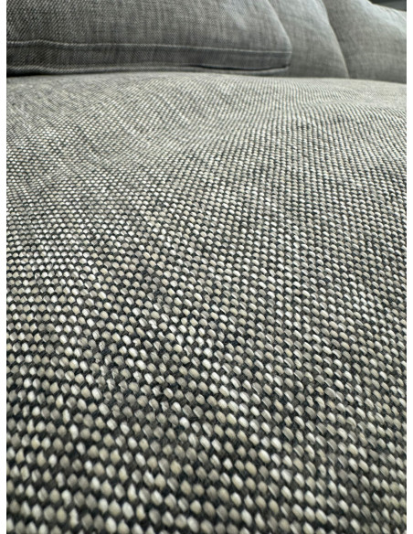 Canapé d'angle Modulable en tissu gris modèle LONDON