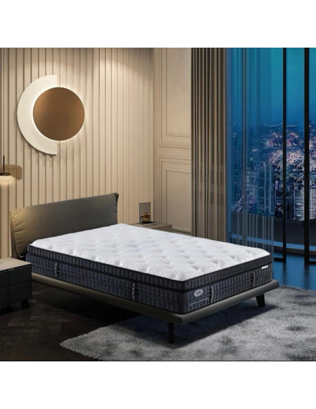 Matelas a mémoire de forme + Ressort ensaché modèle LUXURY ARTIZAN
