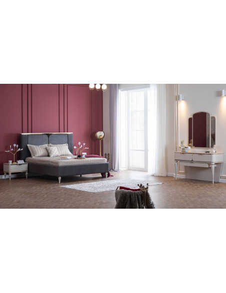Coiffeuse avec miroir modèle BELINDA