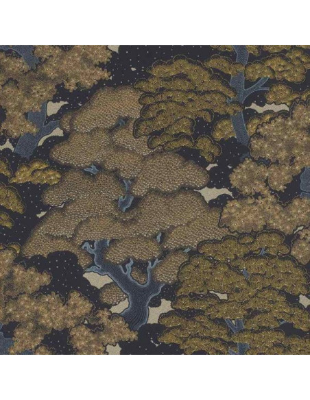 Vgi Motif Nocturne Color Bleu Or