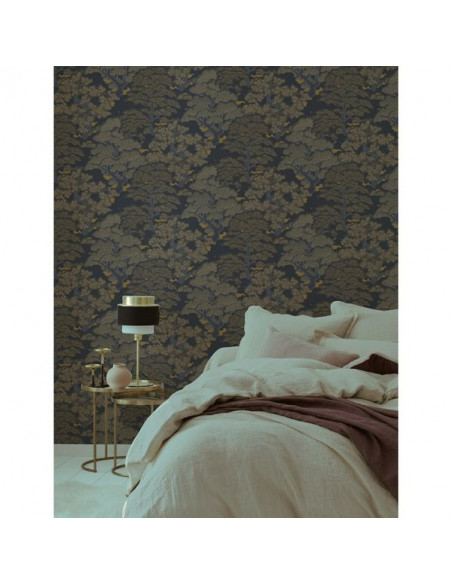 Vgi Motif Nocturne Color Bleu Or