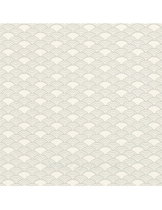 Vague Japonaise color Blanc Argenté