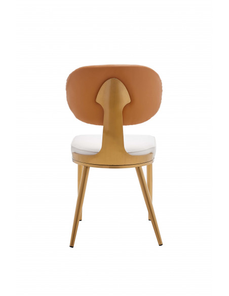Chaise Moderne Alex - Assise en Tissu avec Pieds en Acier Inoxydable