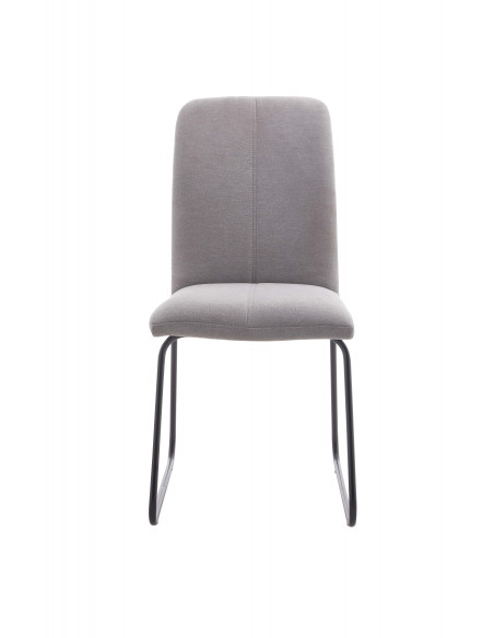 Chaise de salle à manger en tissu moderne ALIX - Disponible en gris clair et gris foncé