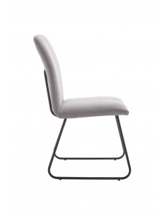 Chaise de salle à manger en tissu moderne ALIX - Disponible en gris...