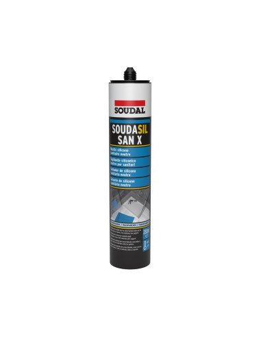Soudasil SAN X - Mastic silicone sanitaire neutre - 280mL