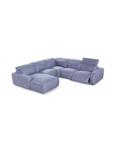 Eclipse d’angle modulable en velours gris foncé - Design moderne et c