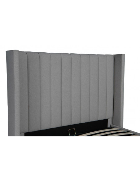 Lit Coffre Perrin en Tissu - Élégance et Rangement Pratique