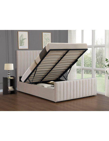 Lit Velours avec Coffre Velurino – Élégance et Rangement