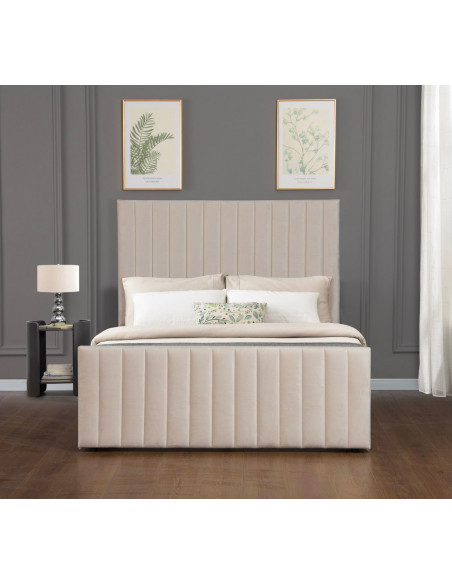 Lit Velours avec Coffre Velurino – Élégance et Rangement