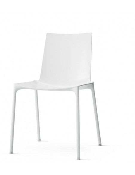 Chaise design Oslo sans accoudoirs – Blanc ou Noir