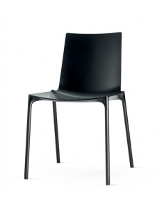 Chaise design Oslo sans accoudoirs – Blanc ou Noir