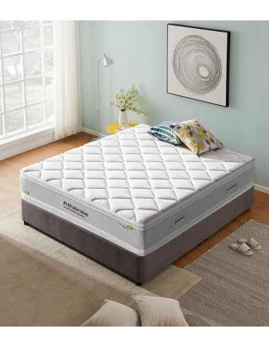 Matelas ATHÉNÉE – 29 cm de Confort Adaptatif Été/Hiver avec Technolog