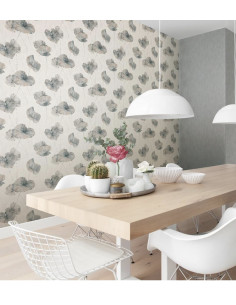 Rasch Andy Wand 458220 Papier peint intissé Motif floral Bleu 10,05 x
