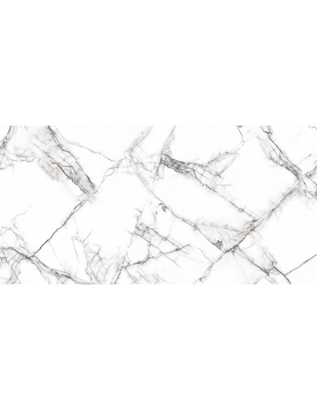 Carrelage CRACEL WHITE 60x120 Mat – L’Authenticité du Marbre Craquelé pour un Style Sophistiqué
