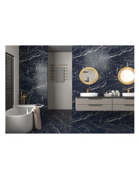 Carrelage rectifié 60x120 modèle MARQUINA WHITE