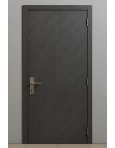 Optima Luxe – Porte Intérieure en MDF et Bois Massif avec Revêtement PVC